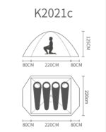 چادر کله گاوی مدل K2021 C