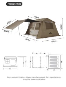 چادر اتوماتیک نیچرهایک ۴ نفره VILLAGE 6.0 2  مدل CNK2300ZP021 - Image 10